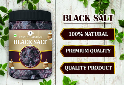 Farm & Farmers Black Salt Whole/Kala Namak, 400g/900g